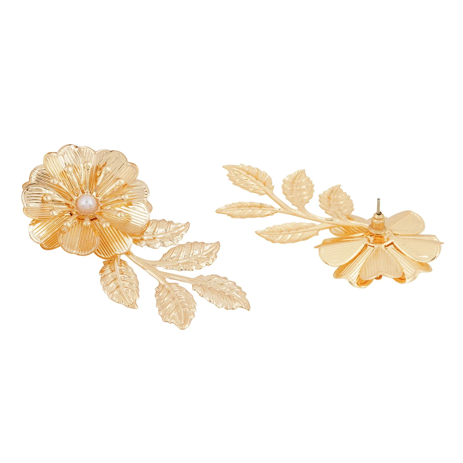 Poinsettia Gold Earrings