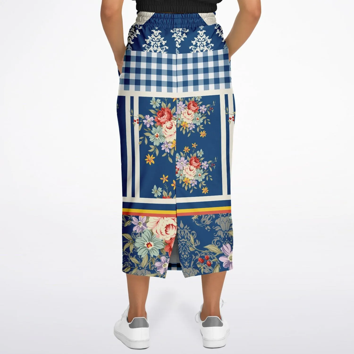 Porcelain Fleur Eco-Poly Long Pocket Skirt