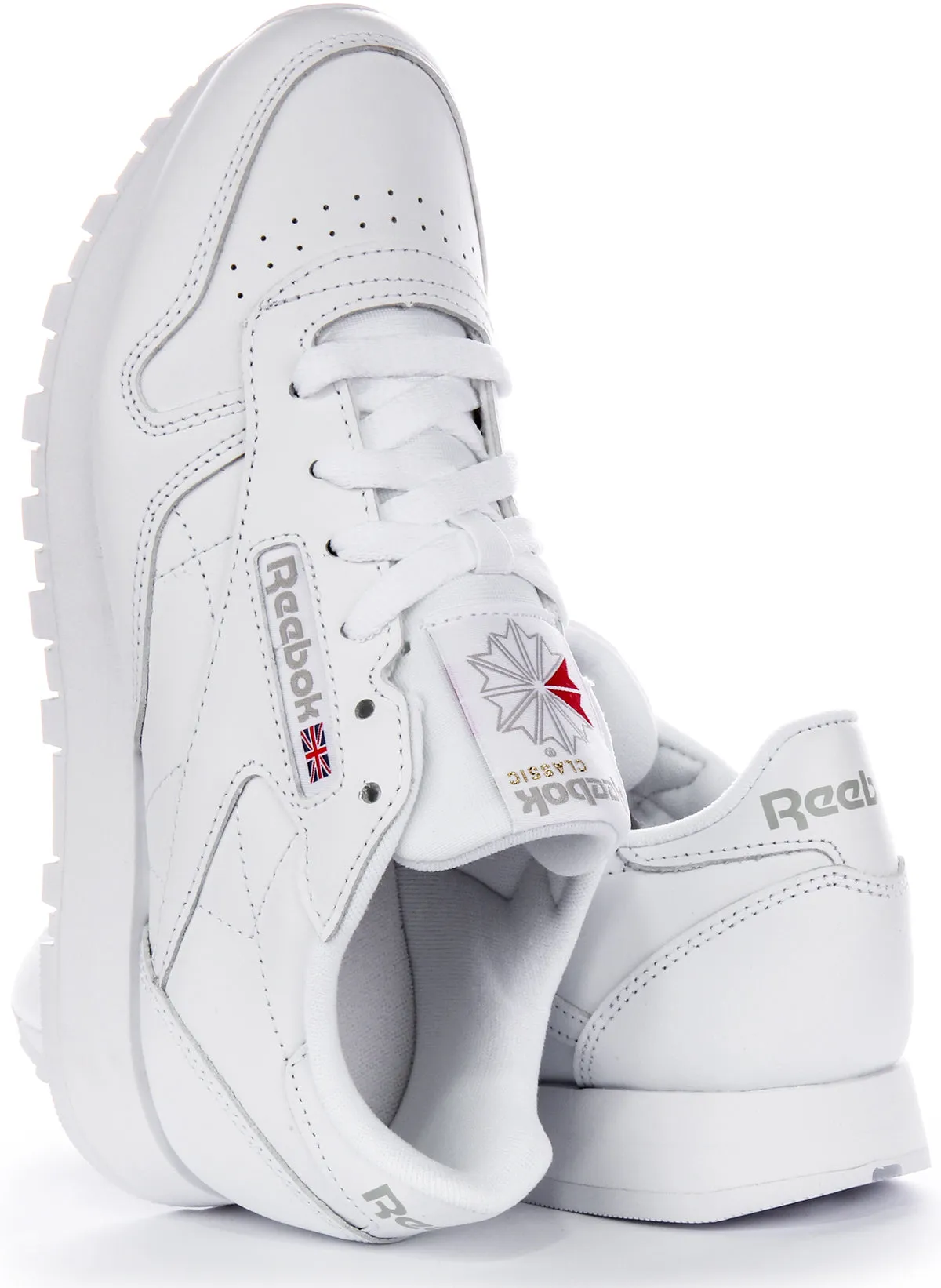 Reebok Classic Leather In White For Women