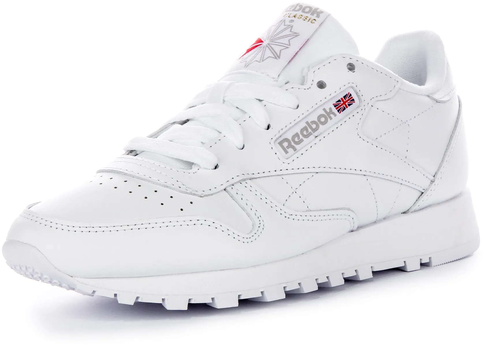 Reebok Classic Leather In White For Women