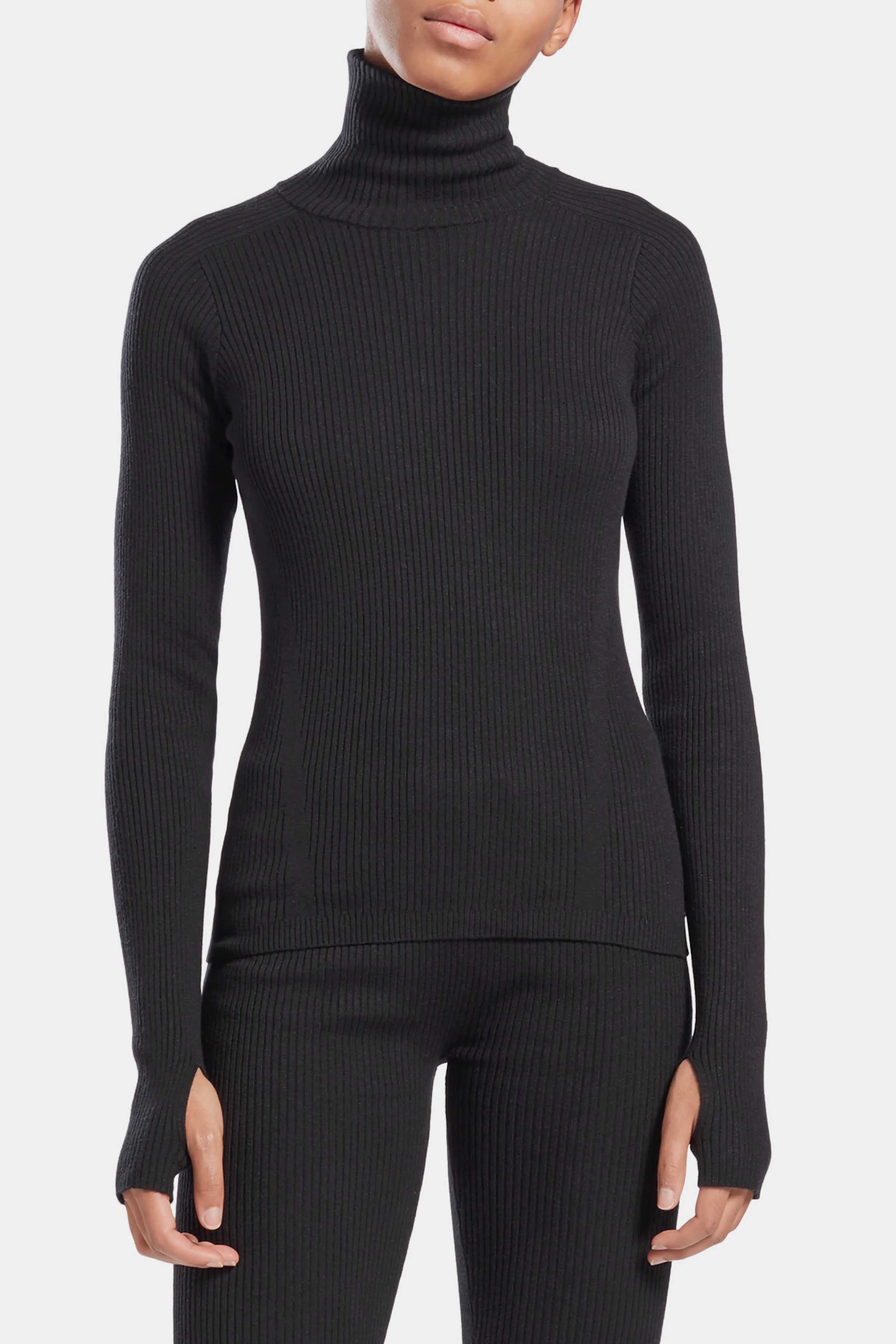 Reebok x VB Knitted Roll Neck In Black