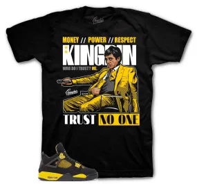 Retro 4 Yellow Thunder Shirt - Trust Issues - Black