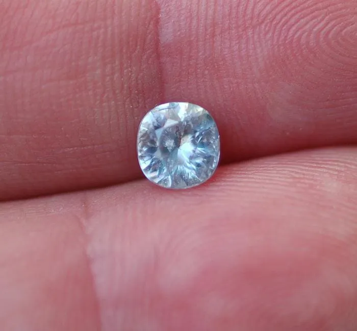 Rounded Cushion Pastel Blue 6.2x6mm/1.32ct Natural Madagascar Sapphire Loose Gemstone