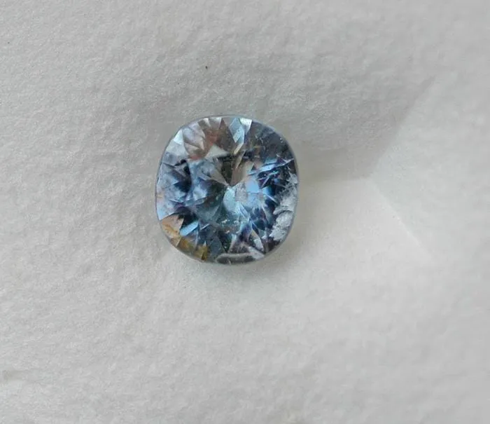 Rounded Cushion Pastel Blue 6.2x6mm/1.32ct Natural Madagascar Sapphire Loose Gemstone