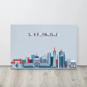 San Francisco Location Cityscape Canvas