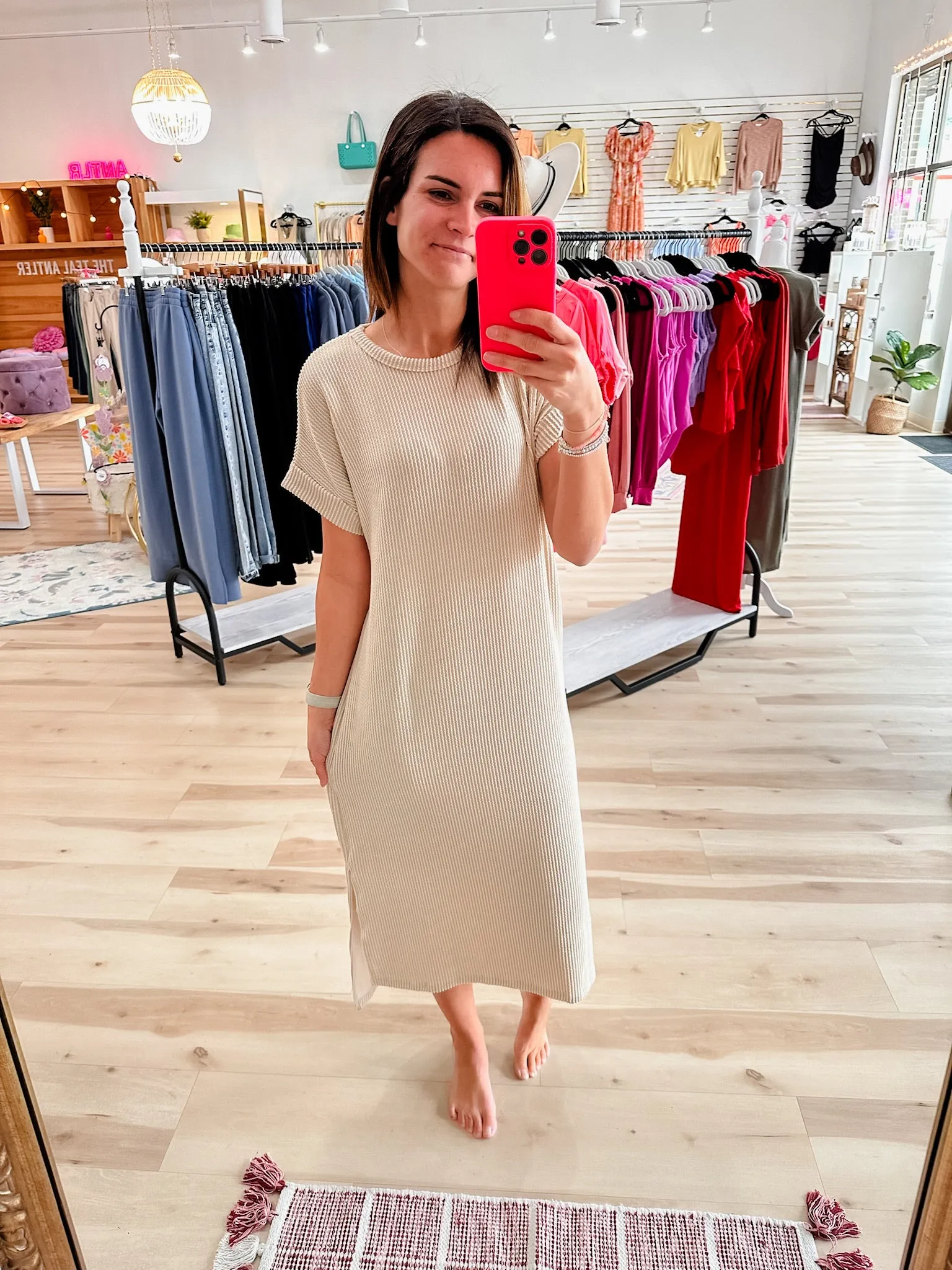 Simple Spring Hi-Low Dress