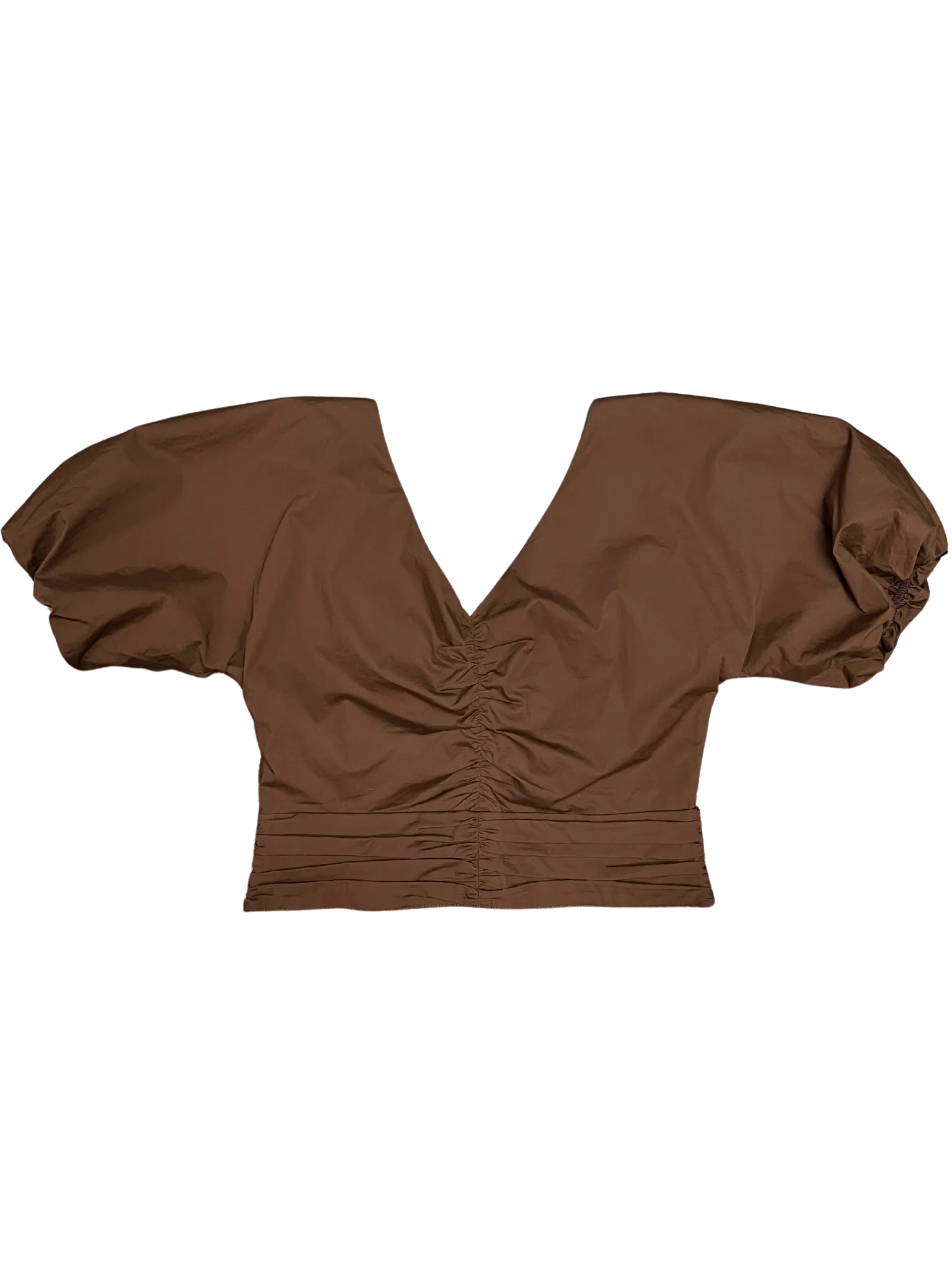 Size 14 - Staud Brown Ruched Top