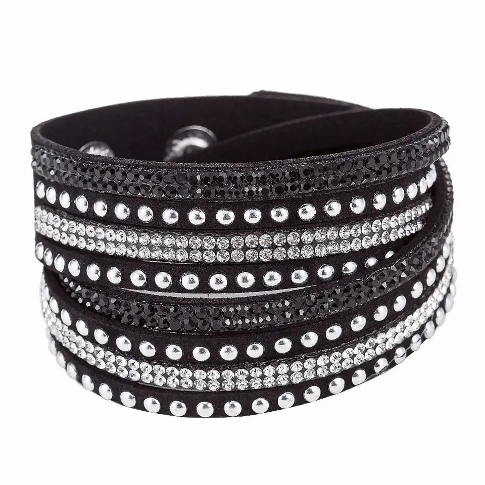 Suede Bling Bracelet