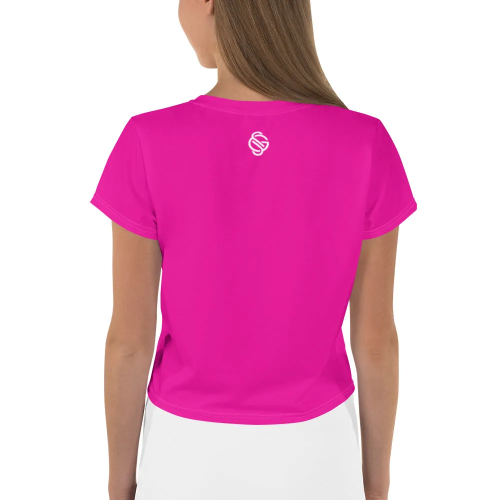 SUPER STRETCH BABY TEE POWER PINK