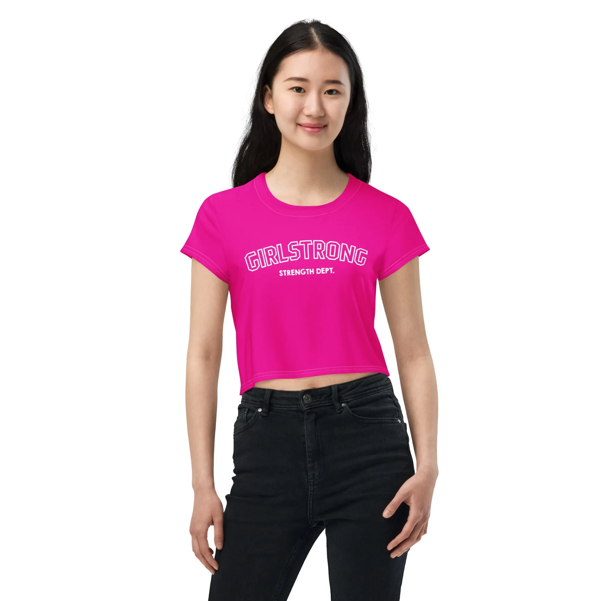 SUPER STRETCH BABY TEE POWER PINK