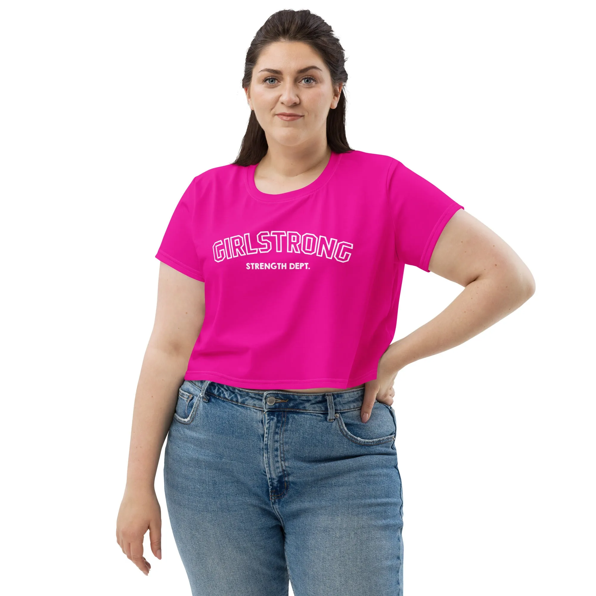 SUPER STRETCH BABY TEE POWER PINK