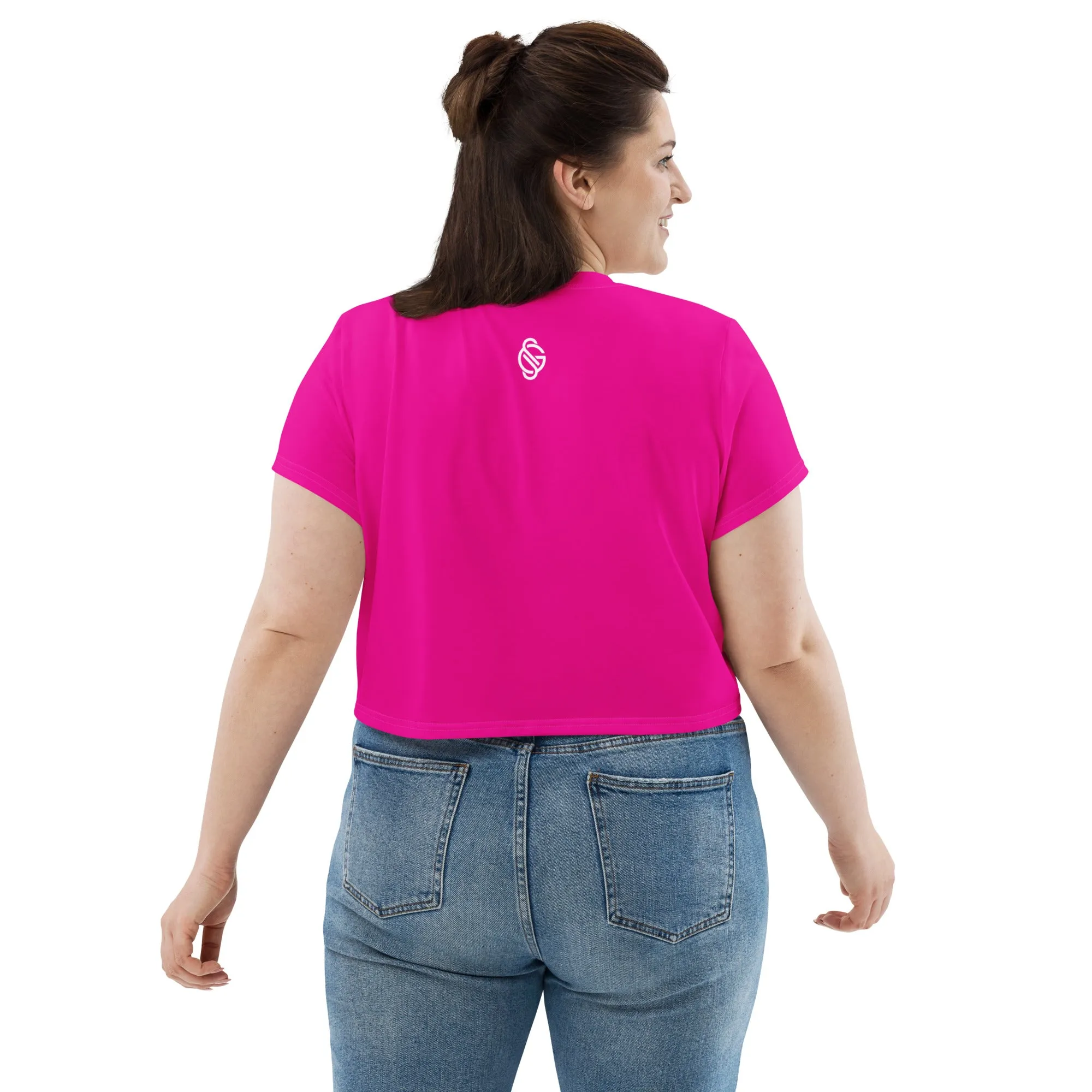 SUPER STRETCH BABY TEE POWER PINK