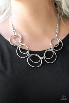 Urban Orbit Silver Necklace Set