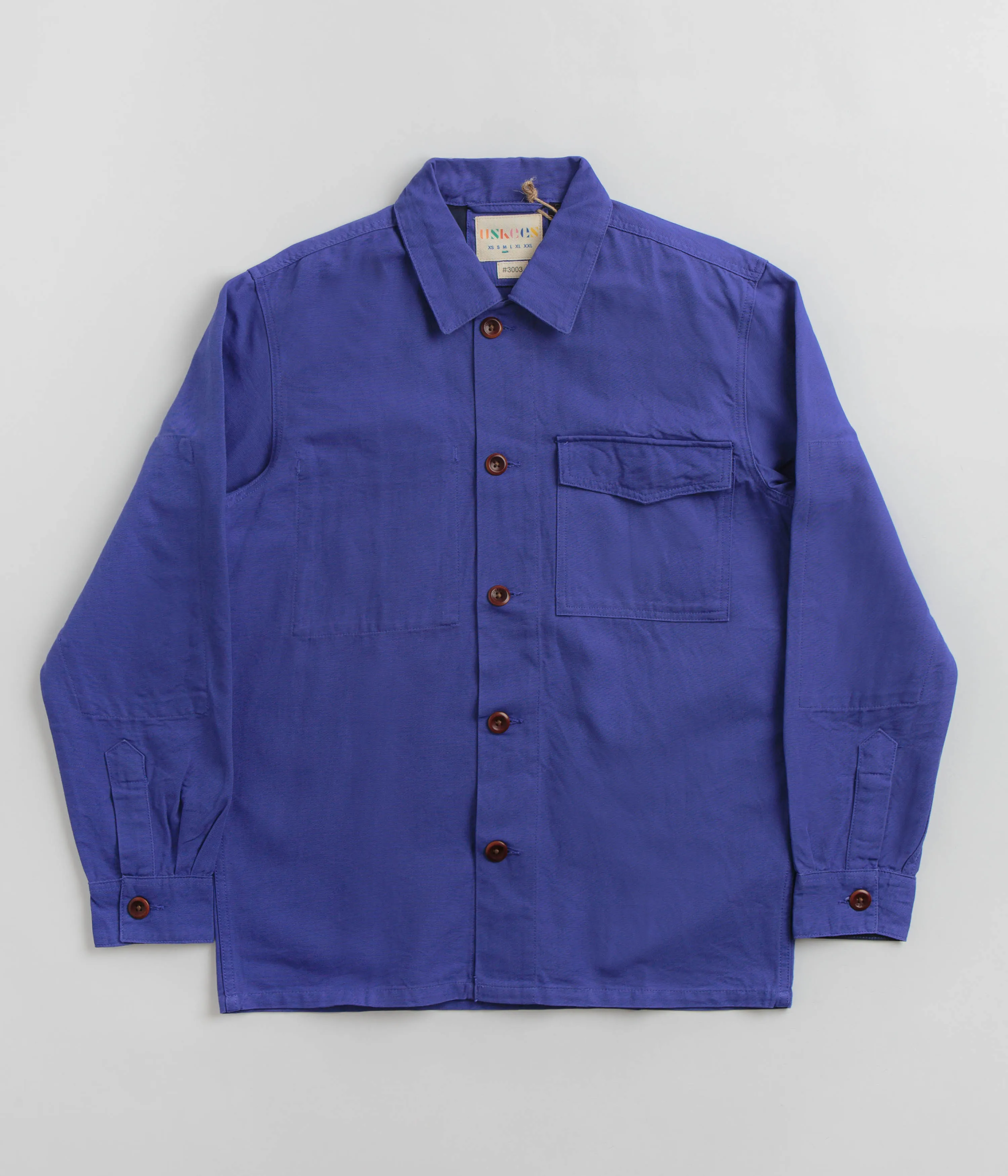 Uskees 3003 Buttoned Work Shirt - Ultra Blue