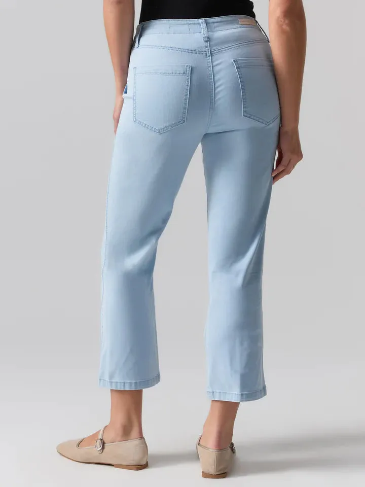 Vacation Crop High Rise Pant Ultra Pale