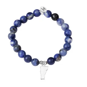 Vermont | Stone Beaded Charm Bracelet | Sodalite -  Inner Peace