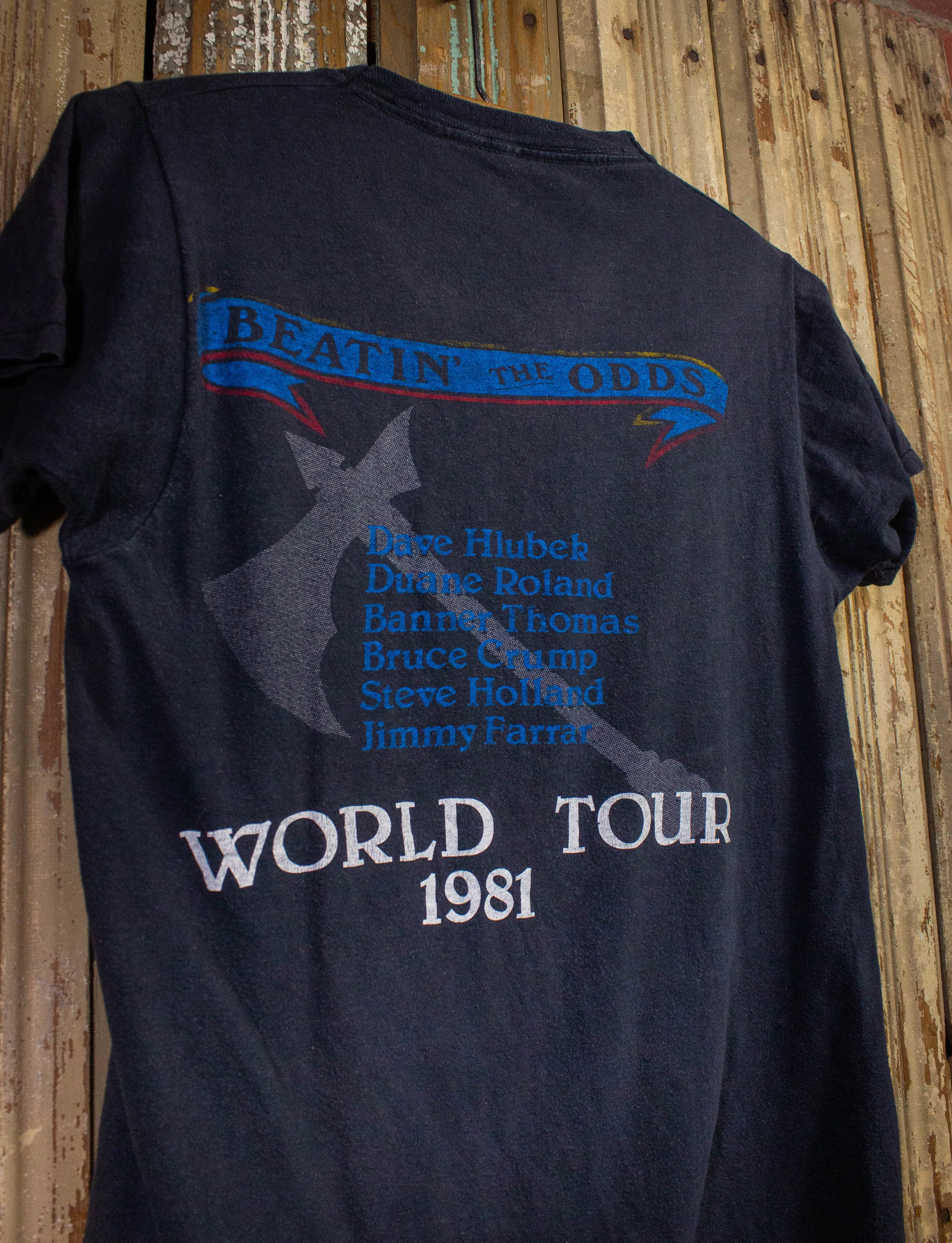 Vintage Molly Hatchet Beatin' The Odds World Tour Concert T Shirt 1981 Black XS