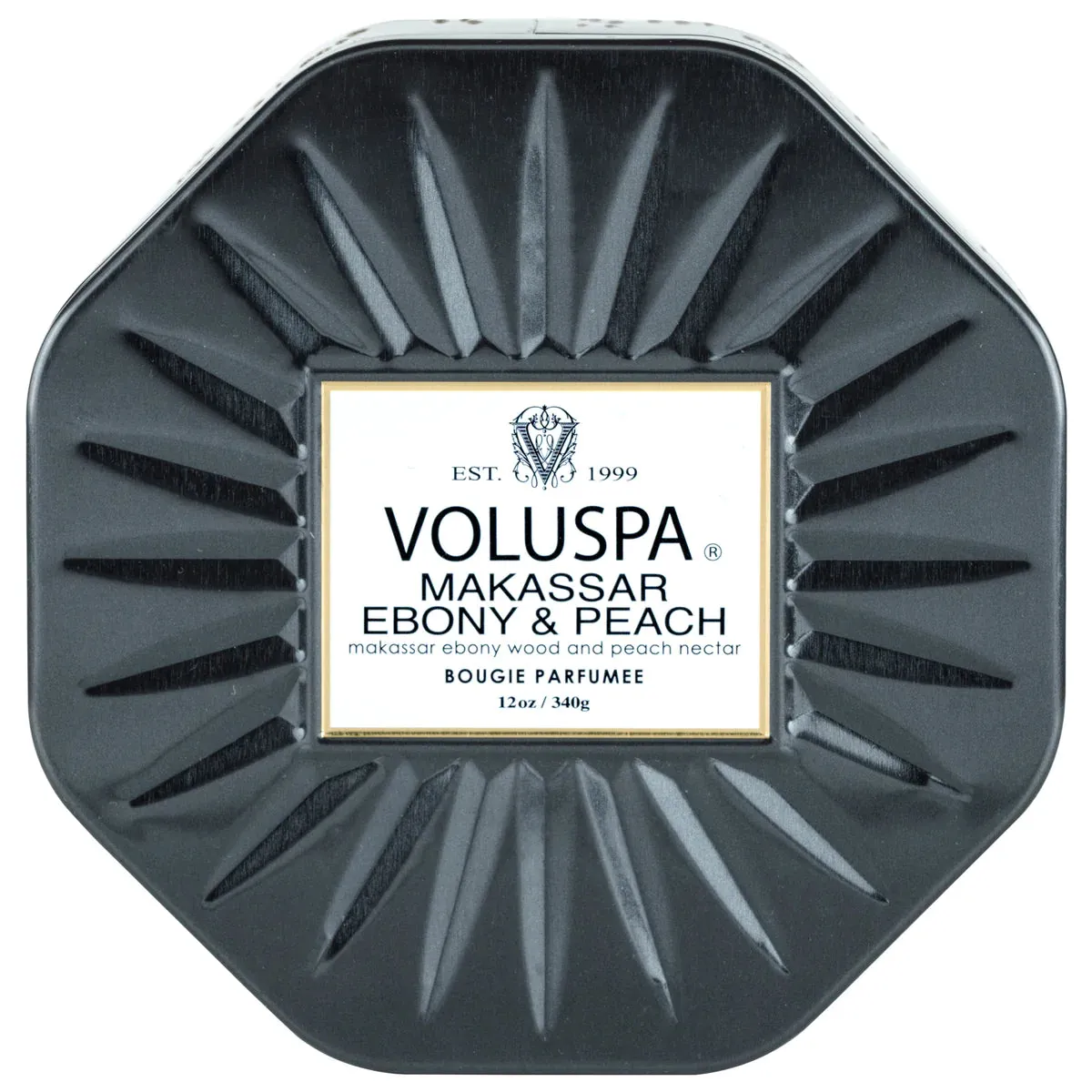 Voluspa ‘Makassar Ebony & Peach Oct Tin’