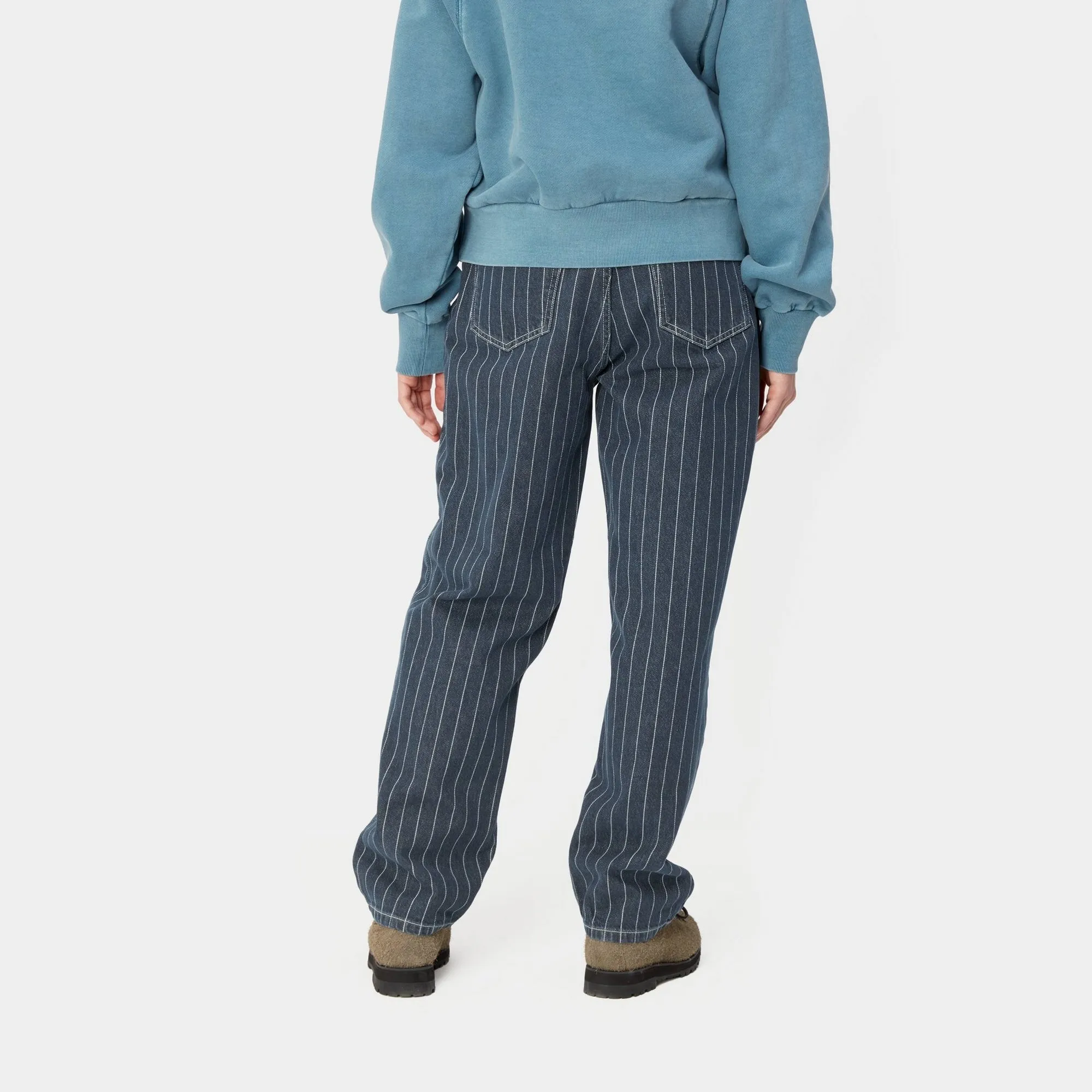 Women’s Orlean Stripe Pant | Blue / White (stone washed)