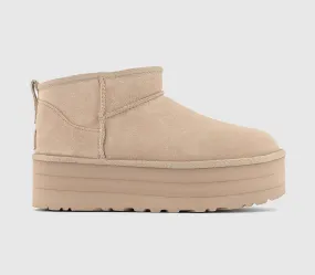 Womens UGG Classic Ultra Mini Platform Sand