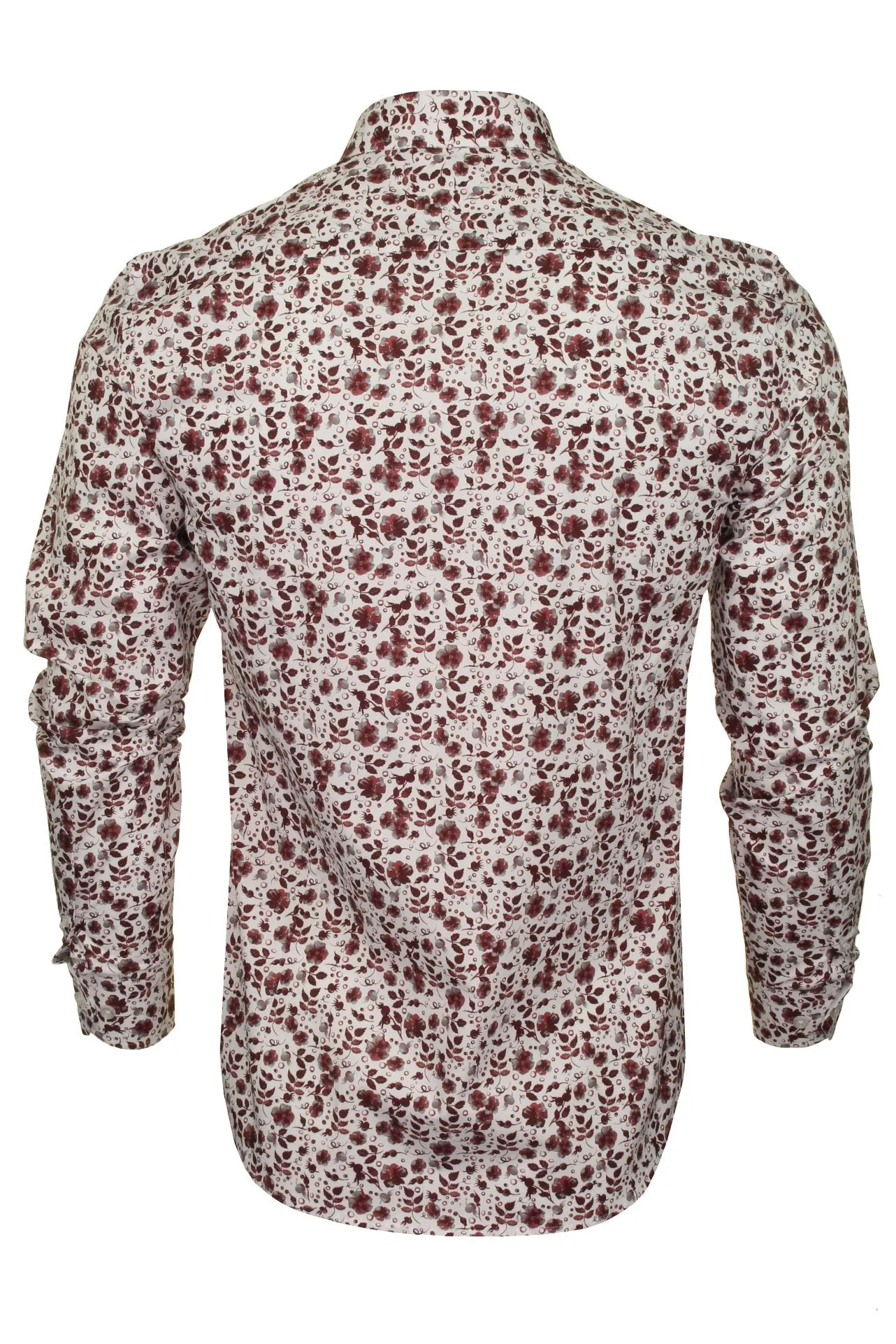 Xact Mens Floral Long Sleeved Shirt