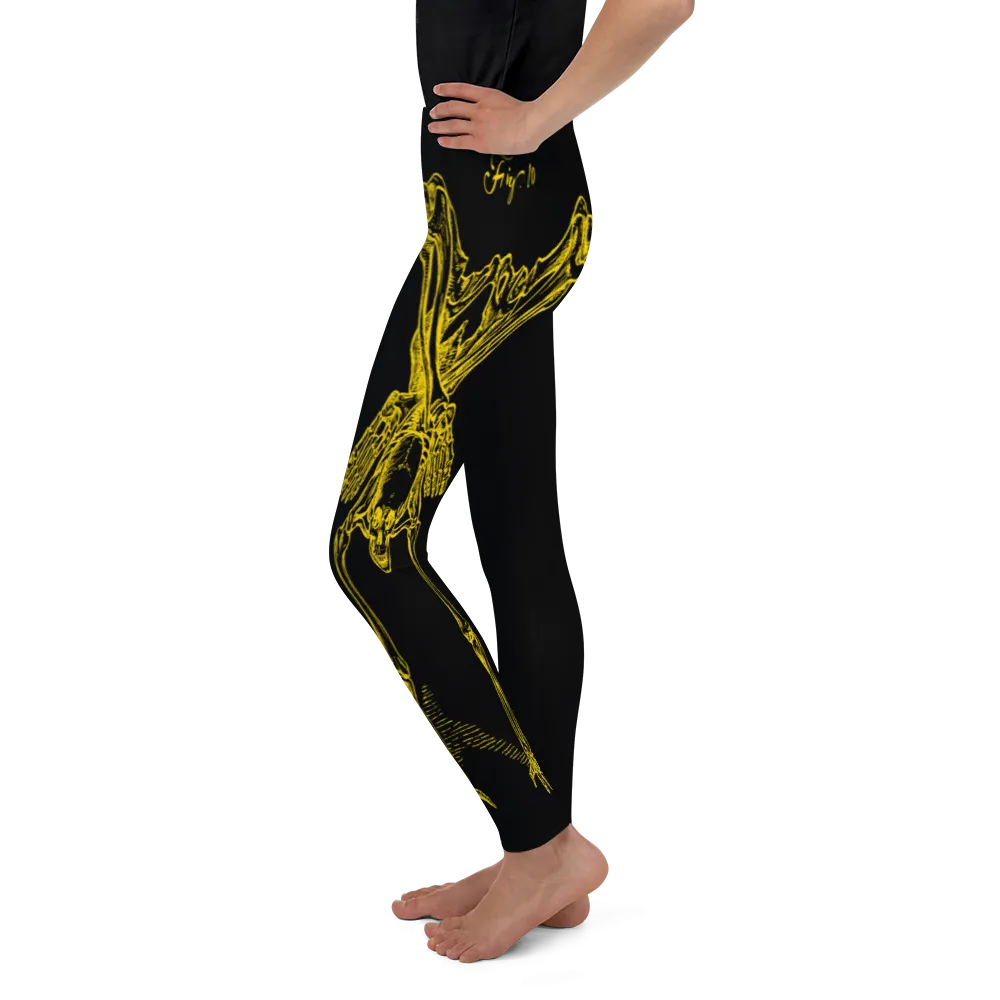 Youth CONTORTURE Leggings: Solid Gold