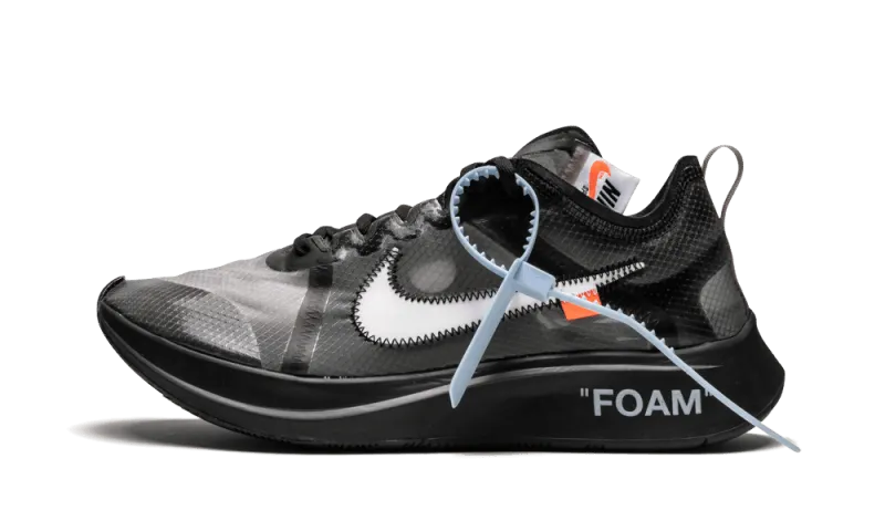 Zoom Fly Off-White Black Silver